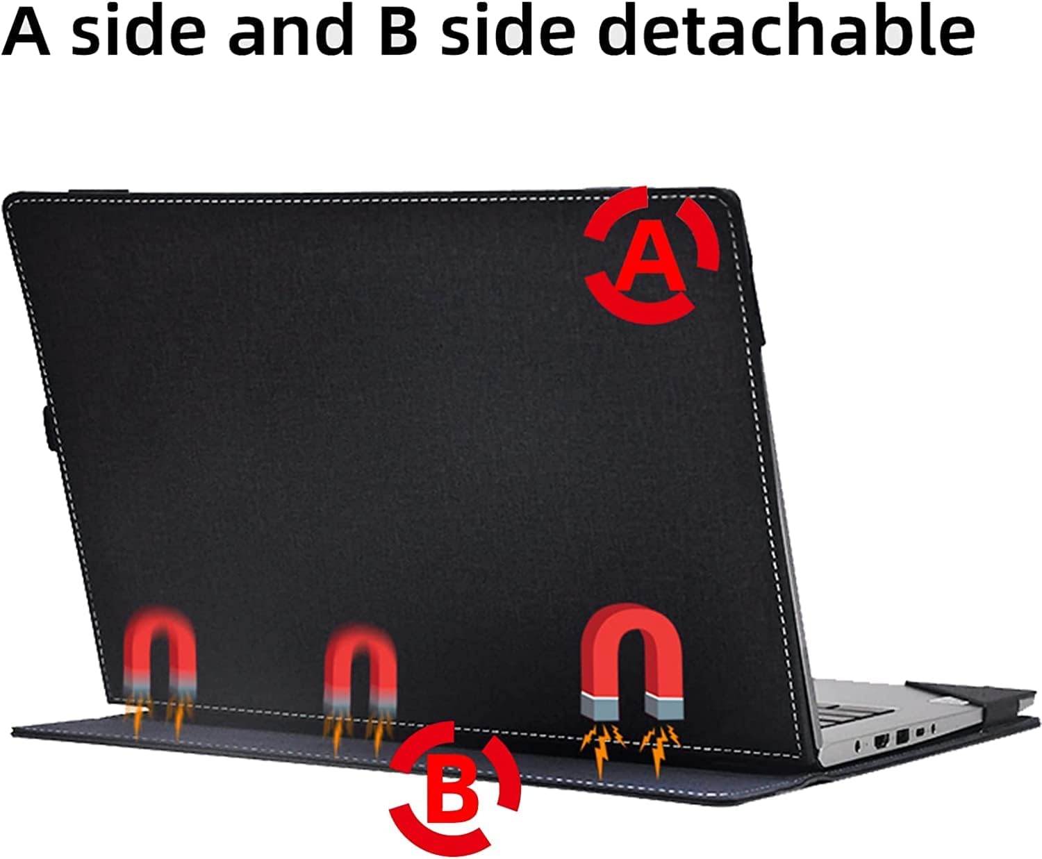 Laptop Cover for HP ZBook Firefly 16" G10 Notebook PU Case Holster ZBook Firefly 16 inch G11 Mobile Workstation Laptop Cover (Dark Gray)