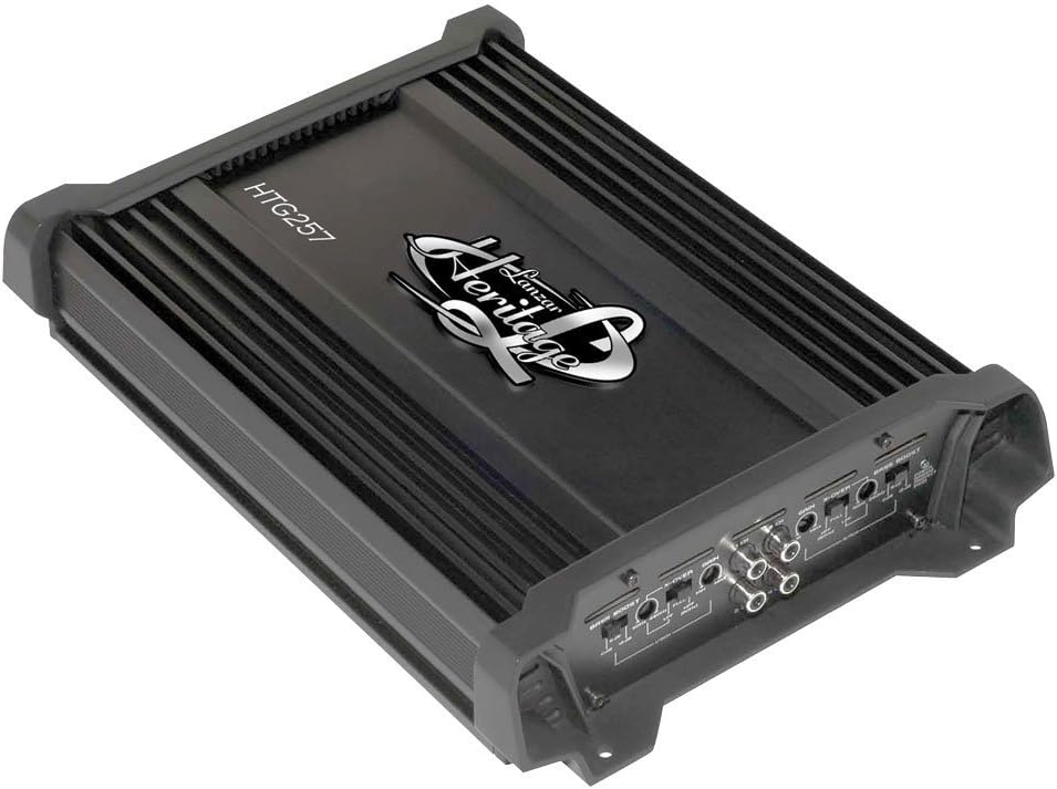 LANZAR HTG257 2000 Watt 2-Channel Mosfet Amplifier, Black
