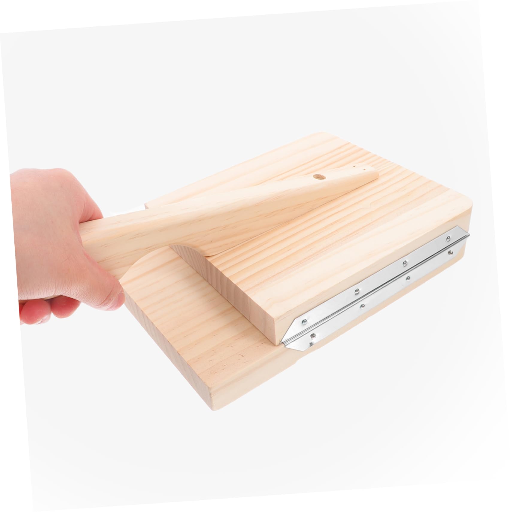 ABOOFAN Stampo per Ravioli Strumento Robusto e Facile da Usare in Legno e Acciaio Inossidabile in Cucina per Preparare Sfoglie e Gnocchi
