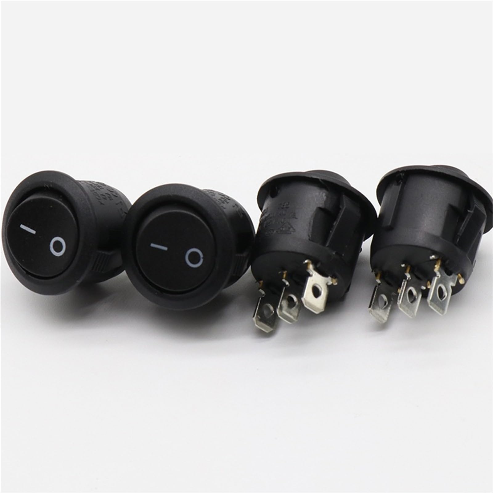 Mini interruptor basculante redondo para arreglar fallos eléctricos en cajas de control 5