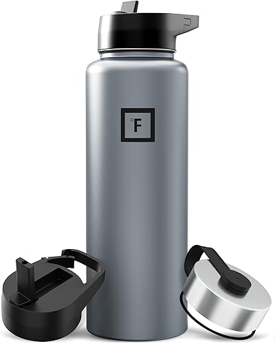 Miniatura 26 de IRON °FLASK Frasco de hidratación para acampar y senderismo con boquilla, botella de agua deportiva de acero inoxidable aislada de boca ancha, Aurora