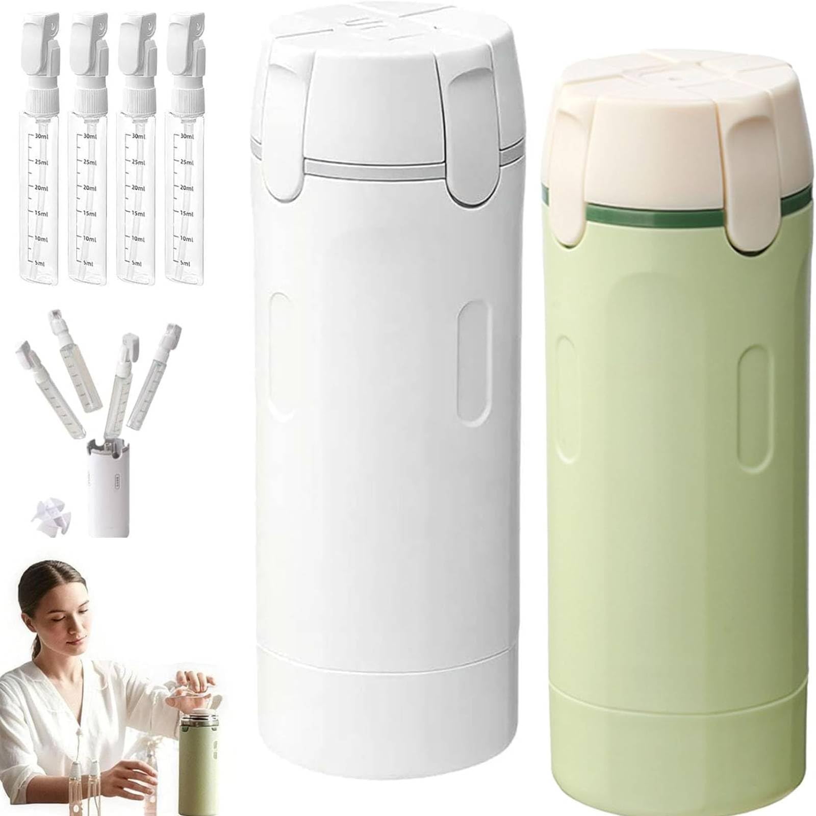 Flacons de voyage 4 en 1 parfaits pour le bagage cabine avion