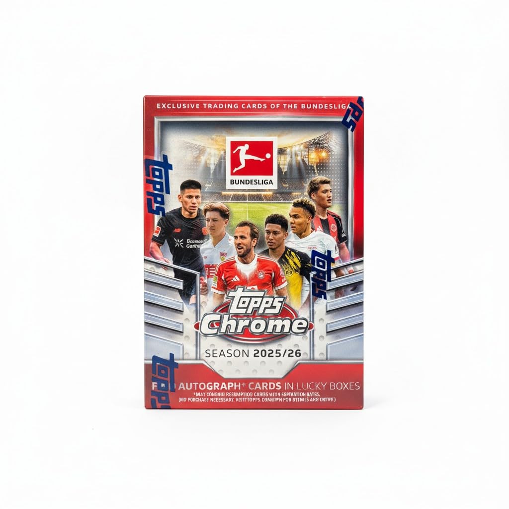 Topps Chrome Bundesliga 2025/26 - Value Box Fussball Saison 2026 Sammelkarten NEU & OVP