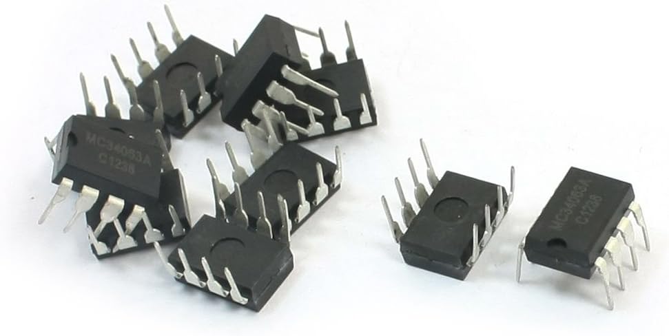 Uxcell ON Semiconductor MC34063A DC-to-DC Converter, Buck Boost Inverting Regulator, Switching, 1.5 A, DIP8