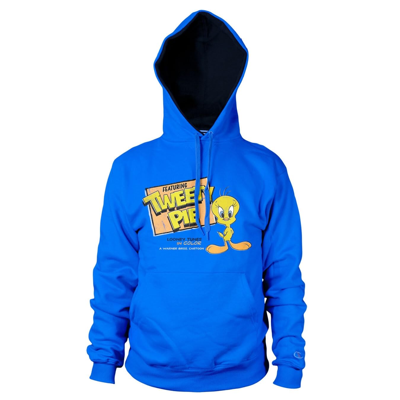 Looney Tunes Unisex Blue Officially Licensed Tweety Pie Hoodie (Blue), XX-Large