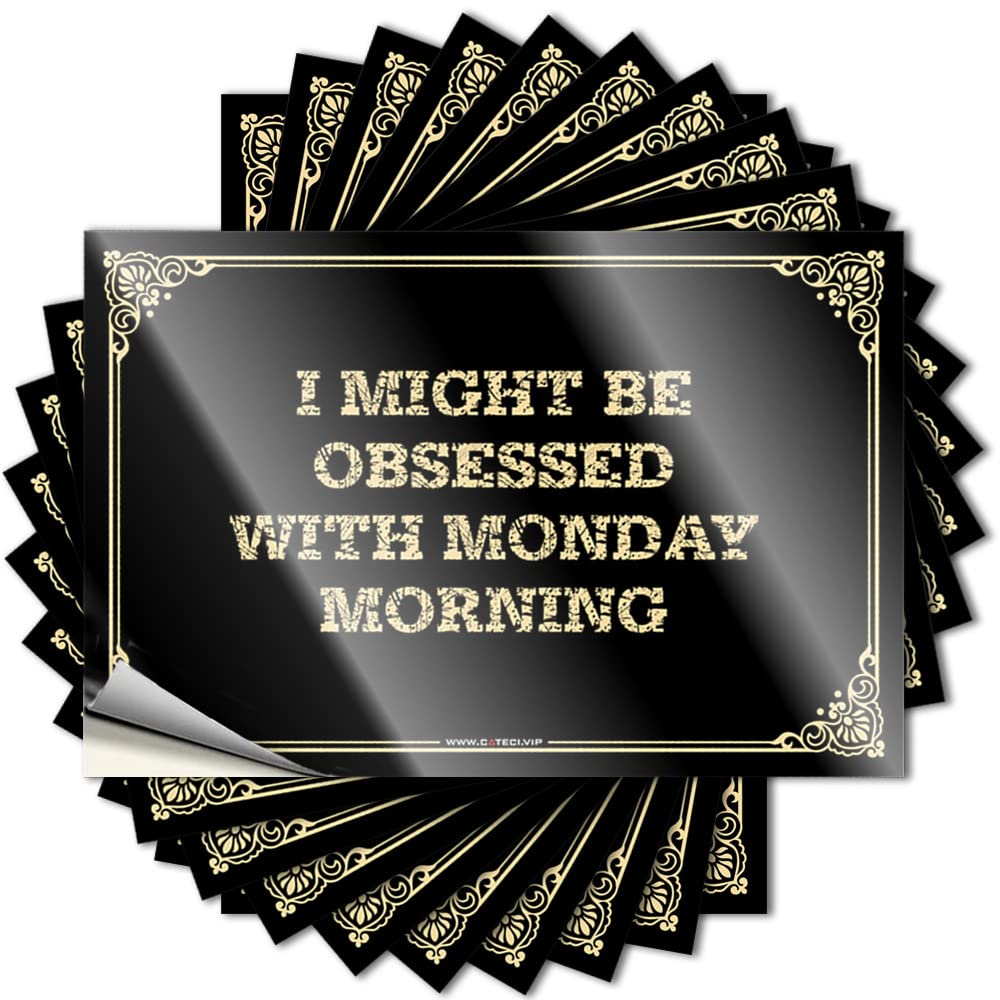 Decals Southern Stuff for Bedroom Hat I Might Be Obsessed with Monday Morning - No Residue Decals for Texas(12X18CM)