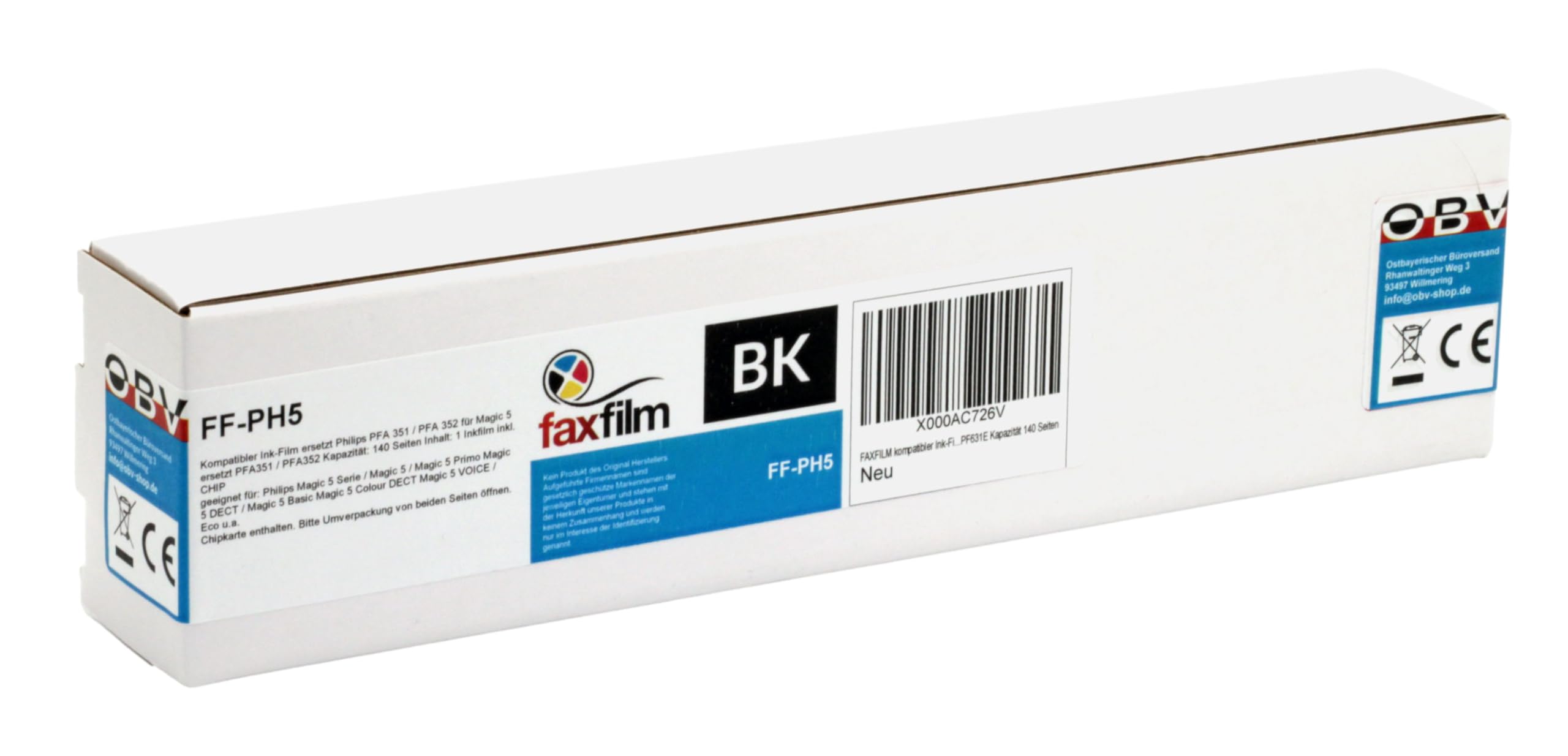 Inkadoo Thermo-Transfer-Rolle Inkfilm kompatibel für Philips Magic 5 BASIC DECT ECO VOICE Inkadoo Thermo-Transfer-Rolle Inkfilm kompatibel für Philips Magic 5 BASIC DECT ECO VOICE