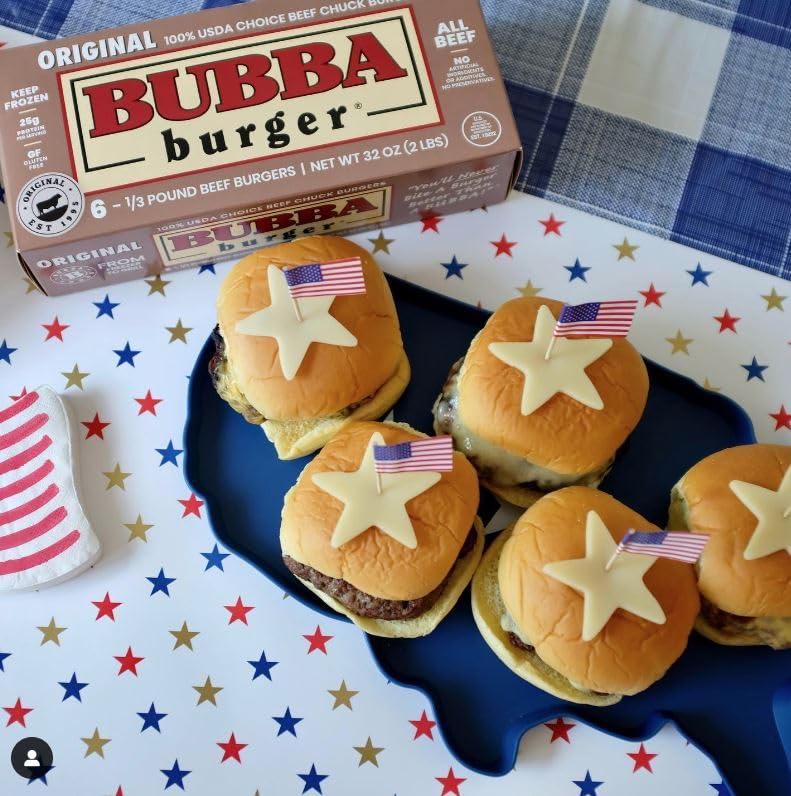 Image of Bubba Burger, Frozen Beef Burger Patties, Original, USDA Choice Beef Chuck, 2 lb, Pack of 6