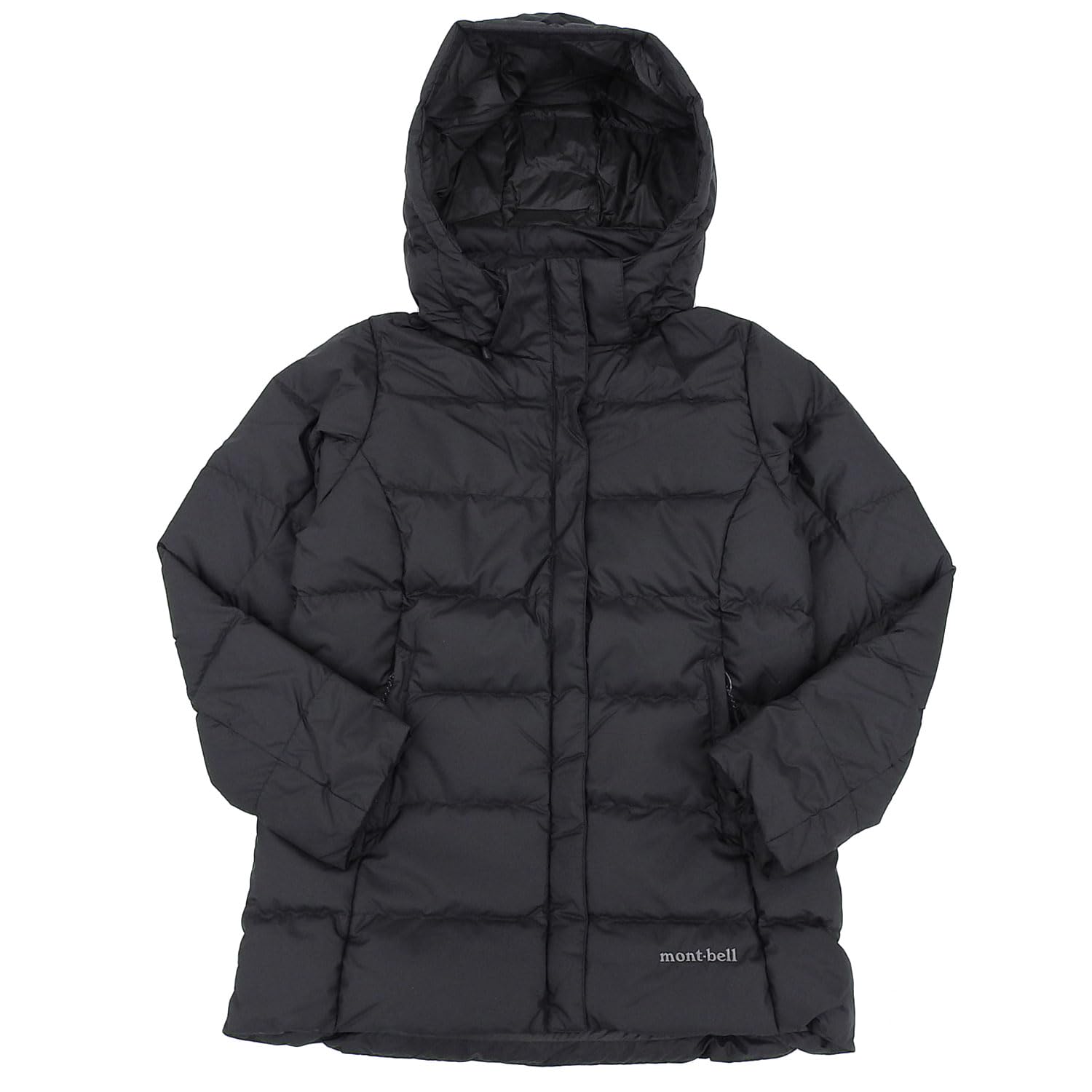 【希少】mont-bell ブラック ダウンジャケット レディース Lサイズ モンベル mont-bell トラベルダウンパーカ Women's （ブラック