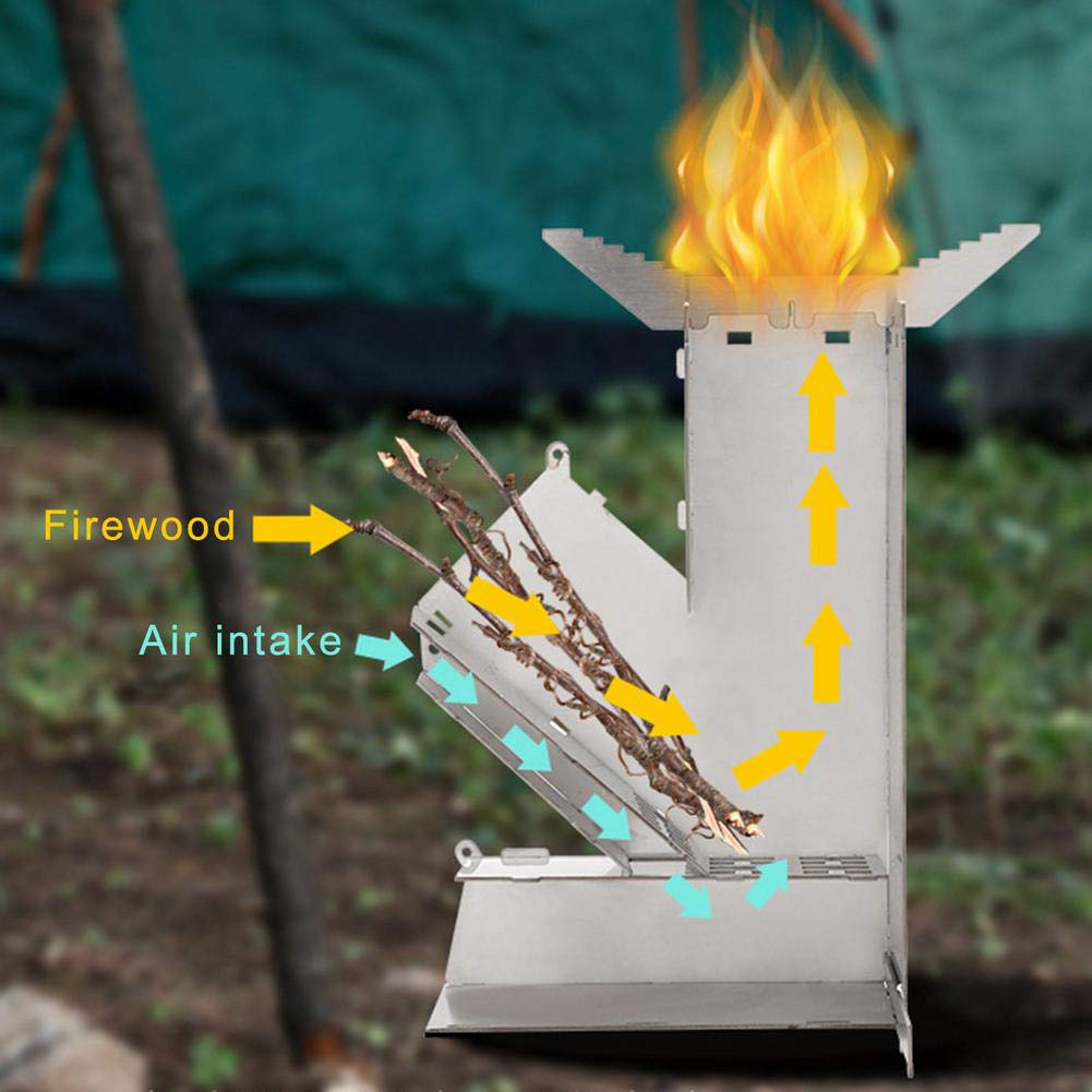 Livn Birmingham campingkachel met power én haardvuur