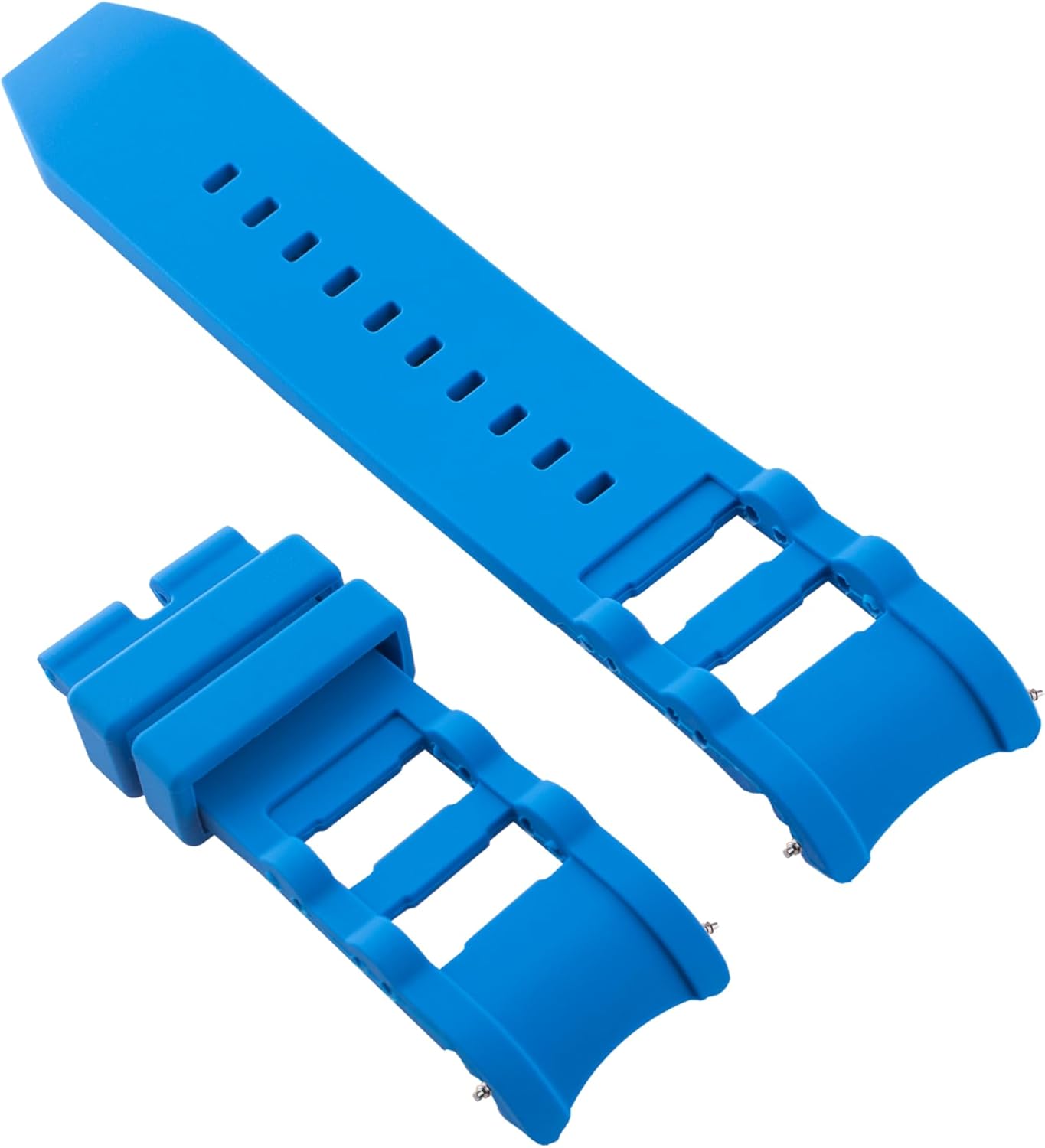 Ewatchparts 26mm Rubber Watch Band Strap Compatible With Invicta Russian Diver 1089 1201 1805 3469 Blue