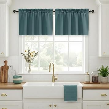 30% off: NICETOWN Small Curtains 24 Inch Length, Coffee Kitchen Window Tiers Over Sink, Set 2 Pack …