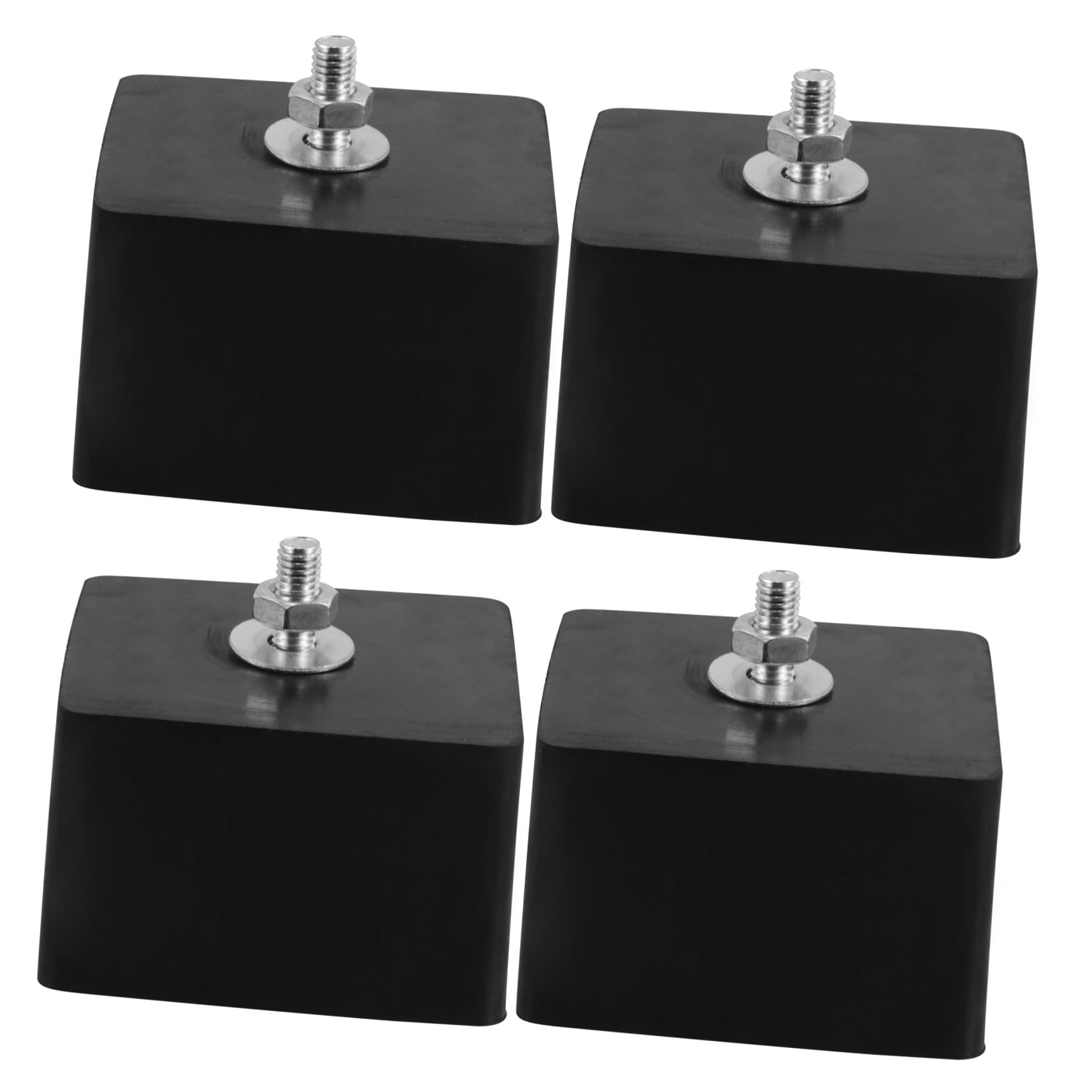 Almohadilla de Amortiguación Aire Acondicionado 4piezas Goma Negro | Soporte Antivibración Aire Acondicionado, Decoracion Verano, Exterior y Hogares