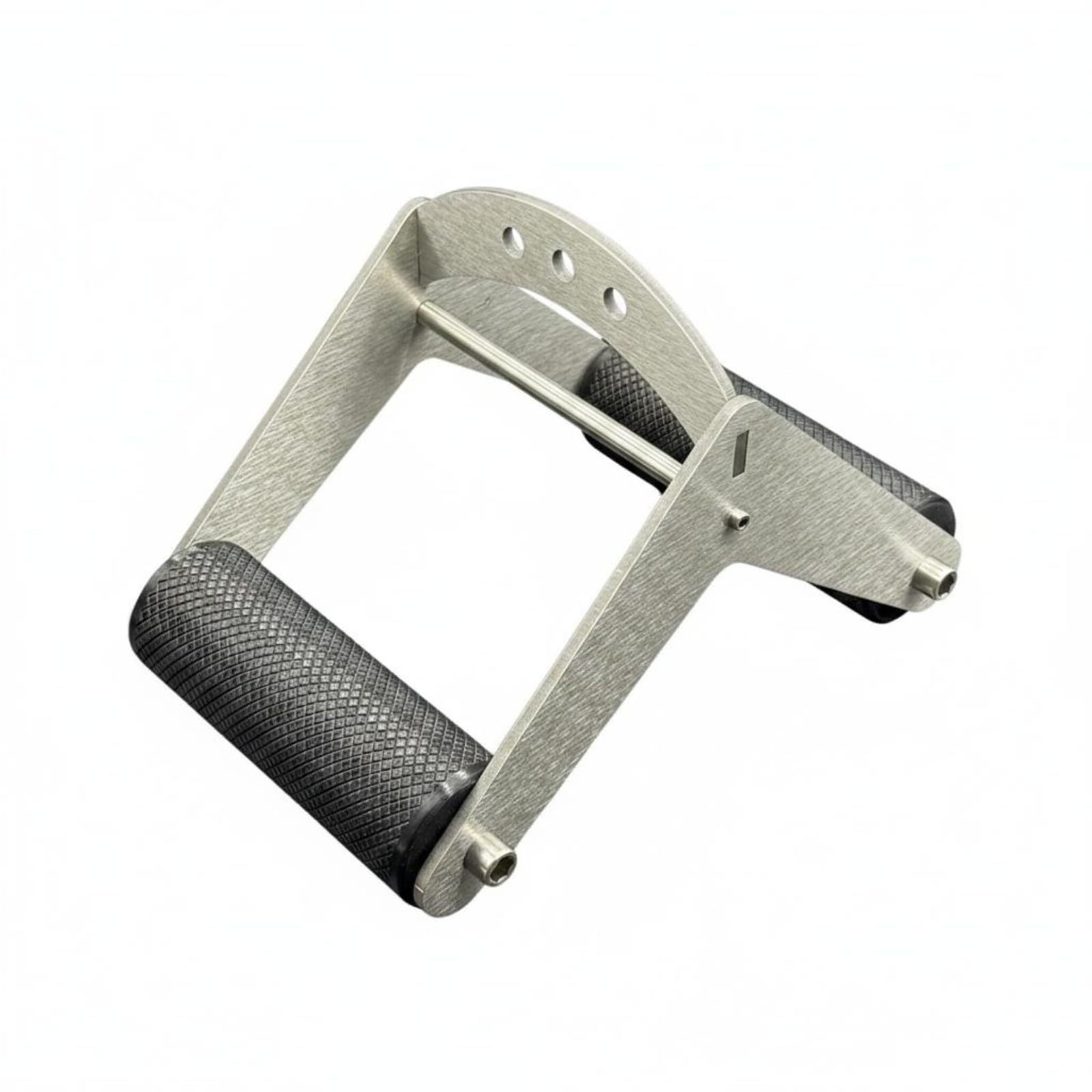 Dispositivo Allenamento Polso Strumento Rinforzo Presa Rotazioni Polso E Pronazione Struttura Acciaio Carico con Dischi 2in Adatto per Preparazione, Maniglia In Plastica Da 4 Cm