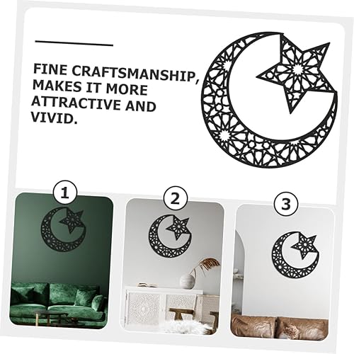 Miniatura 2 de VICASKY Espejo de luna de la pared de la etiqueta engomada de la pared de la luna de acrílico