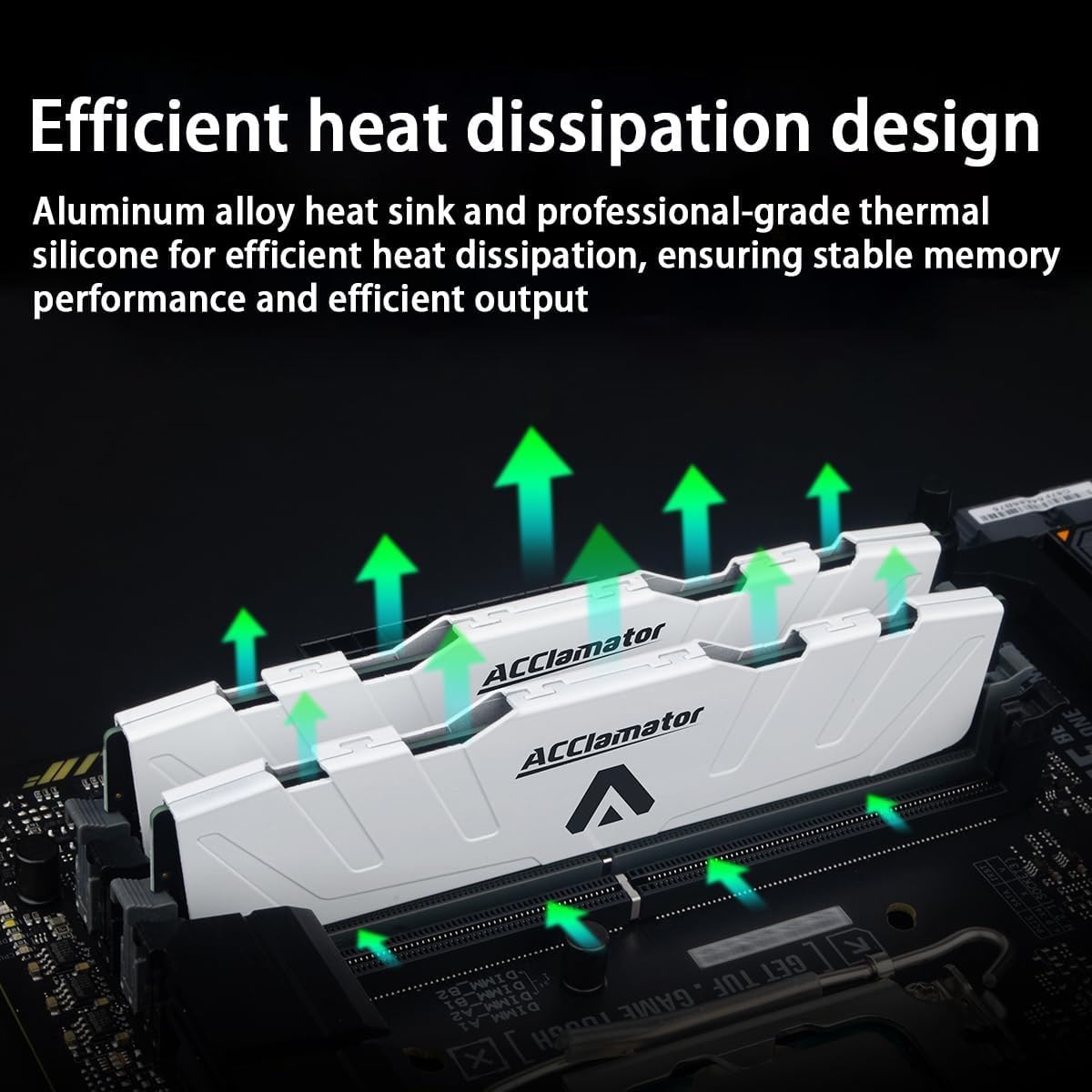 Amazon.co.jp: Acclamator DDR4 3200MHz 16GB(8GB x 2枚) デスクトップ