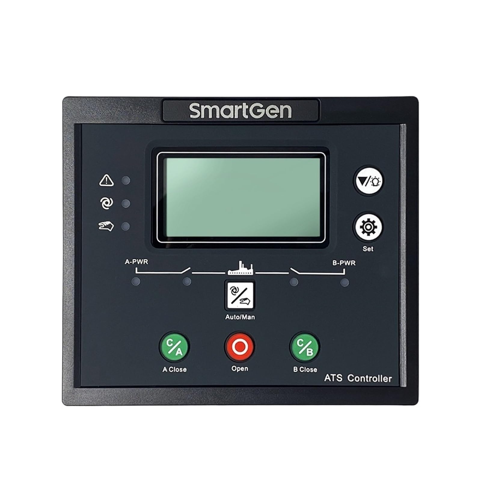 1 unidad de generador diésel HAT553 con controlador de transferencia de potencia dual y arranque automático.