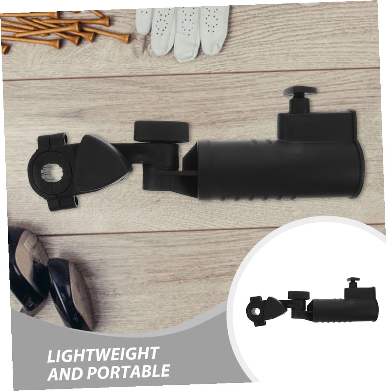 Verstellbarer Schirmhalter für Golfwagen und Golftrolley aus Robustem ABS Kunststoff Wetterfester Schirmständer für Kinderwagen Rollstuhl und Outdoor
