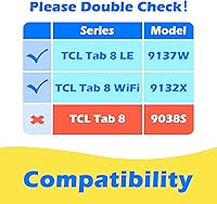 Vista 2 de AVAWO Funda para TCL Tab 8 LE (9137w) / Tab 8 WiFi (9132x) 2023 para niños, apta para niños, EVA con asa y función atril, protectora contra golpes