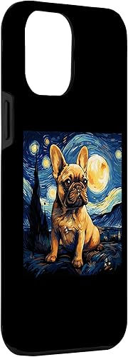 Miniatura 3 de Funda para iPhone 14 Pro Max Van Gogh Dog Bulldog francés