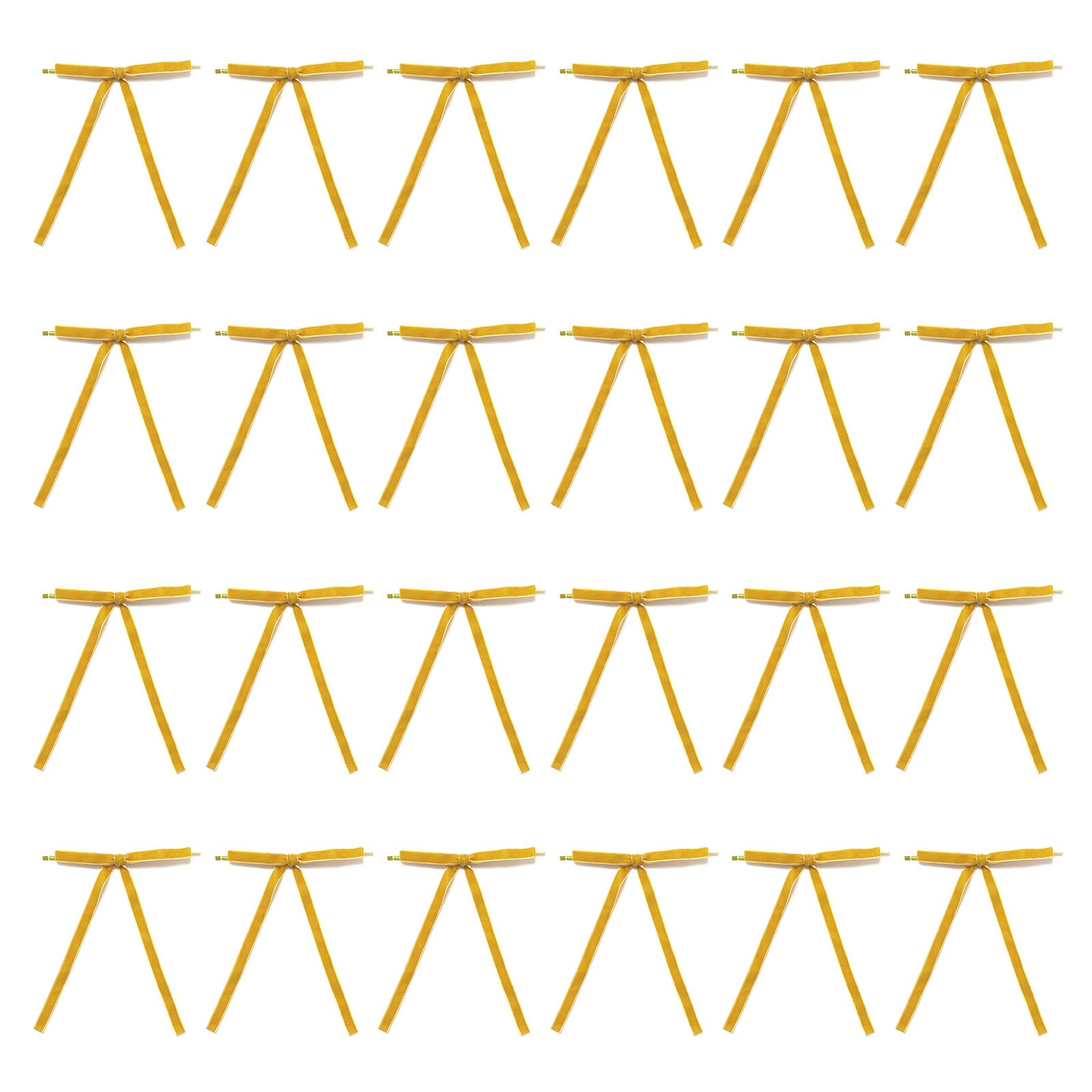 NVOQILIN 24pcs Flannel Ribbon Bowknots Hanging Ornament Perfect for Christmas Tree Decoration and Wedding or Party Arrangements Christmas Tree Decorations