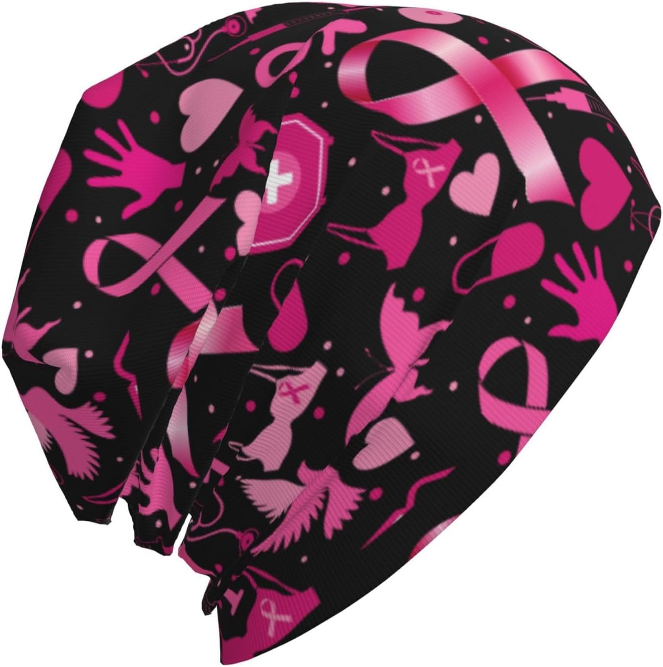 Cat Beanie Hat Chemo Headwear Slouchy Skull Sleep Cap for Women Men Winter Running - Image 2