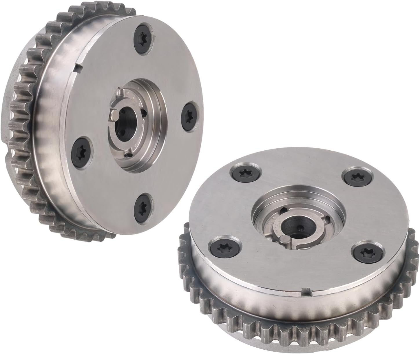 4PCS Intake & Exhaust Camshaft VVT Sprocket Compatible with Chevy Equinox Impala/GMC Canyon Acadia/Cadillac ATS CTS/Buick Enclave 3.0L 3.6L 2006-2017 Replaces # 12624464 12626160 12626161