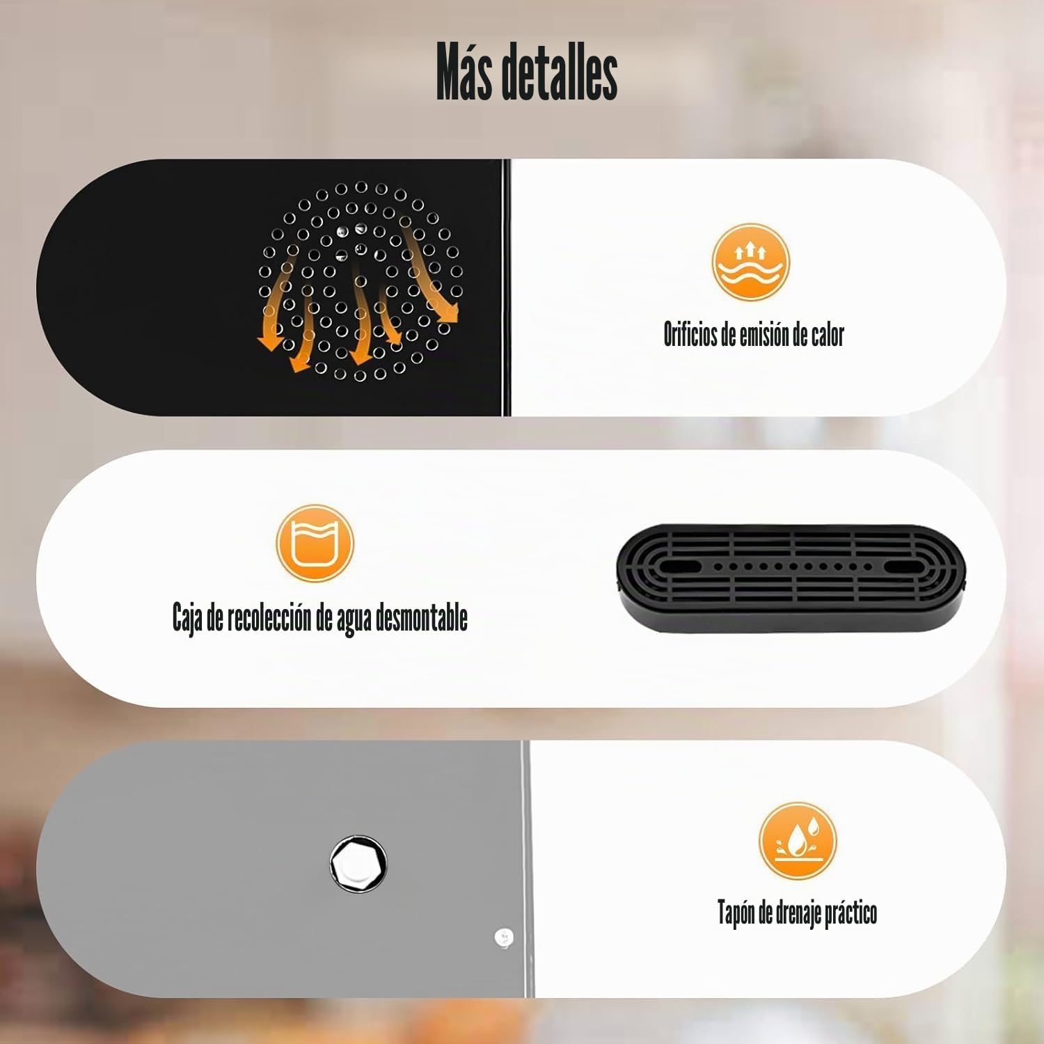 Dispensador de Agua de Carga Inferior con Agua Caliente y fría - Enfriador eléctrico de Acero Inoxidable 304 con un Solo Toque para,Dark Gray,33cm*30cm*90cm