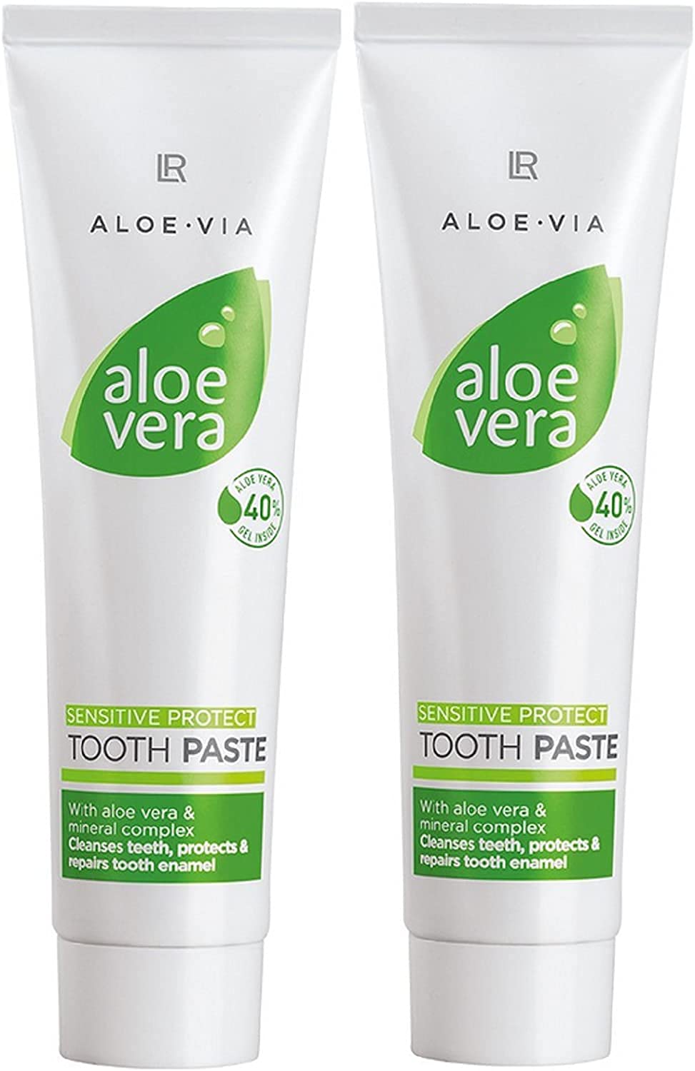 LR ALOE VIA Aloe Vera Schtzende Zahnpasta Sensitive (2x 100 ml) :  Amazon.de: Drogerie & Krperpflege