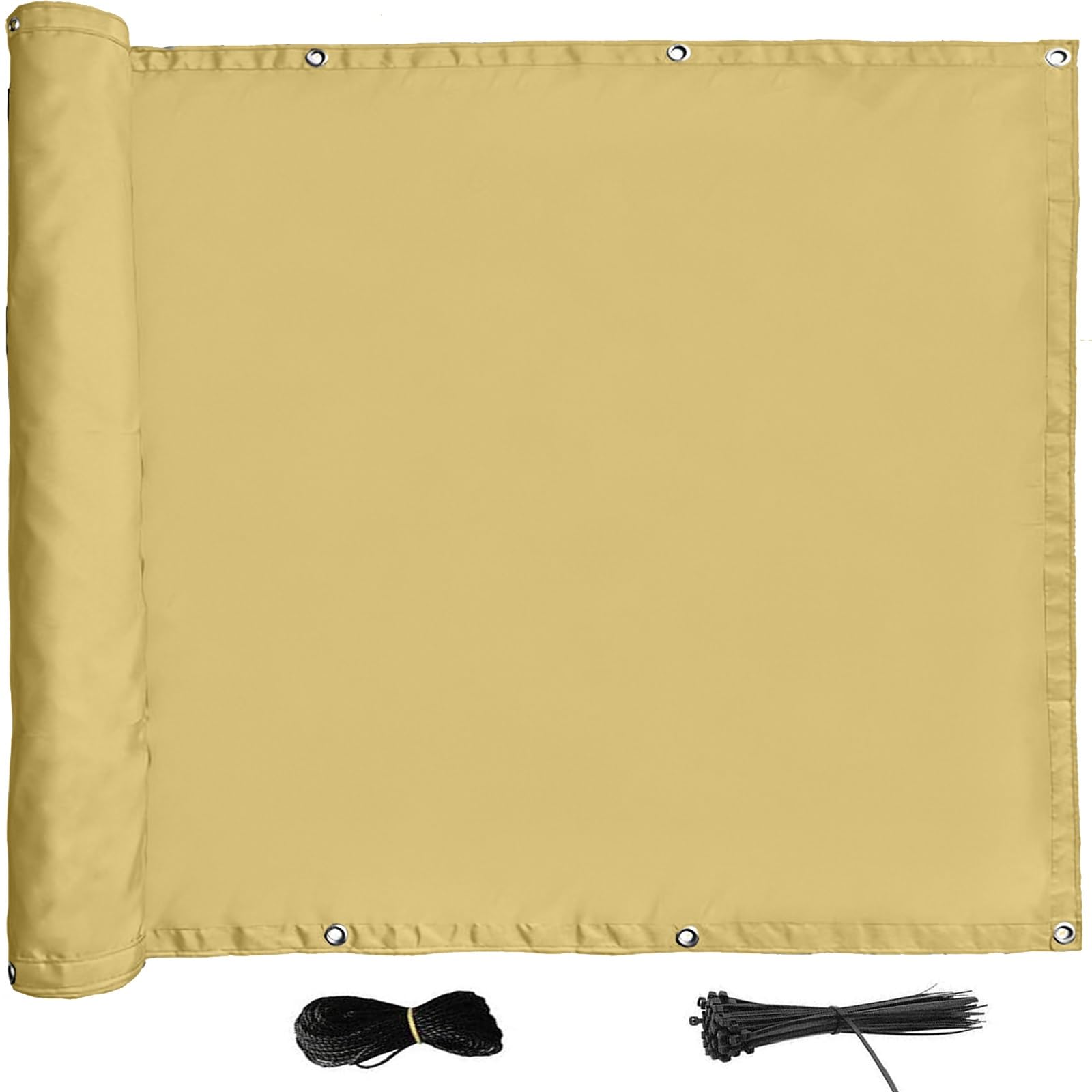 Vue pour jardin terrasse et balcon jaune sable pour un été serein