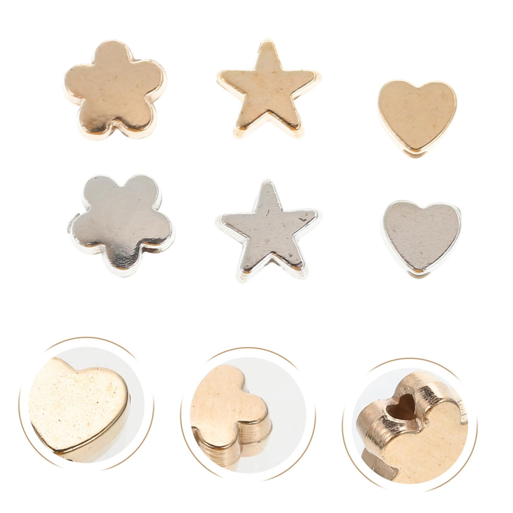 Uonlytech 4 Set Pacchetti Perline Distanziatrici Per Creazione Fai Da Te Per Braccialetti E Collane Decorativi Facile Da Usare E Leggero Per Attività Creative E Decorazioni 6 Confezioni*4