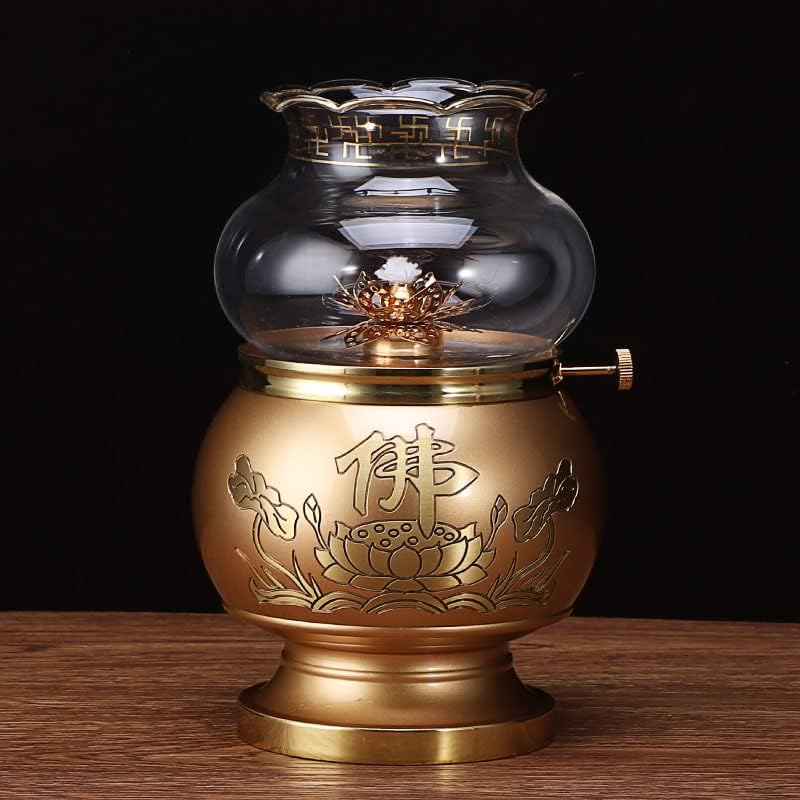 Decorative Lighting Oil Lamp Pure Copper Oil Lamp for Buddha Buddha Lamp Household Butter Lamp for Lights God of Wealth Offering Lamp Buddha Lamp