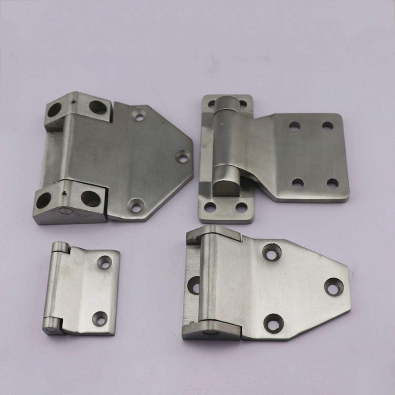Bisagra de puerta acero inoxidable 304 alta resistencia, 4,5/6 mm espesor, bisagra industrial carga, acabado cepillado for puertas pesadas(S)