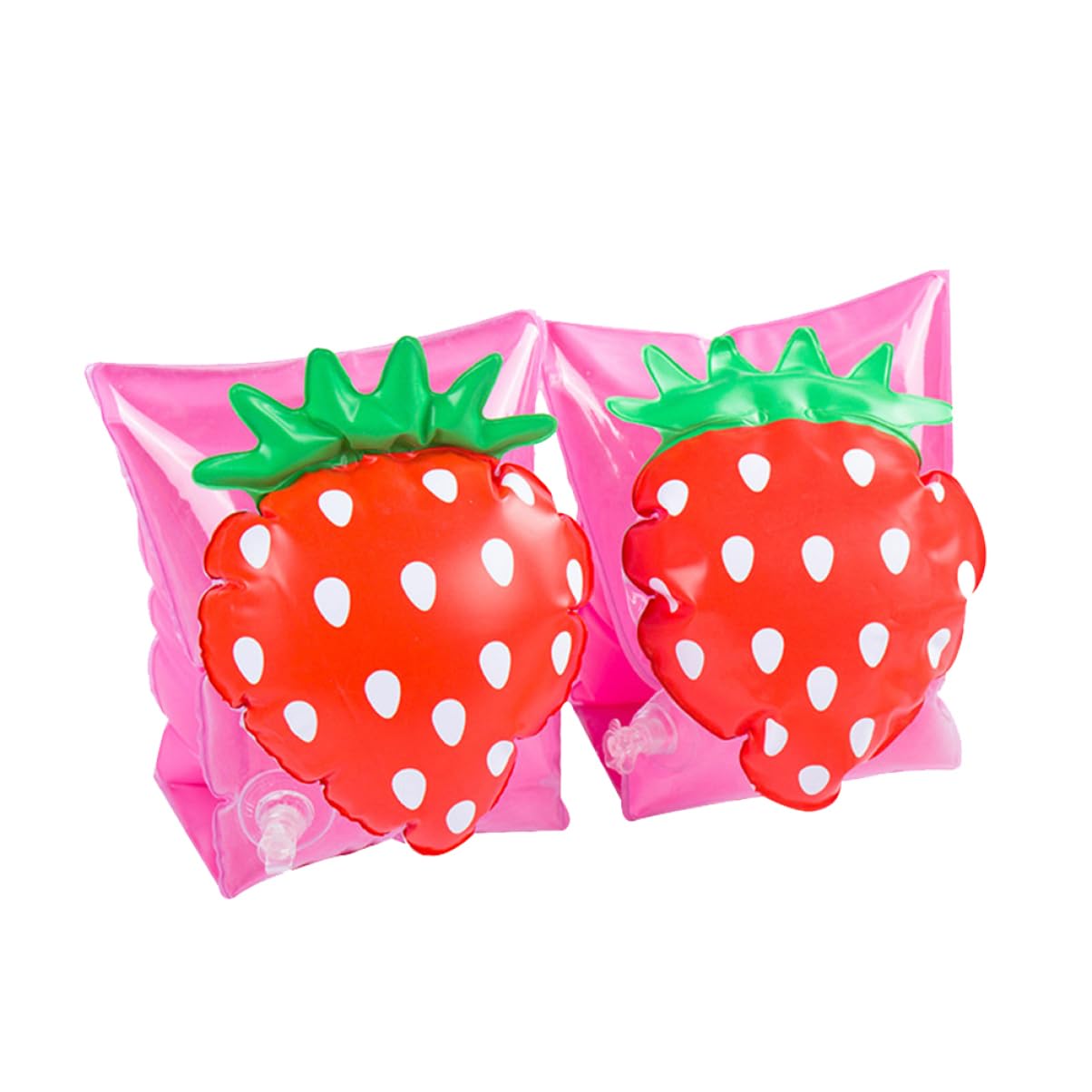 ERINGOGO 1Pair Inflatable Arm Floaties for Strawberry Pattern Swim Bands Comfortable Floaties for Scratch Safety