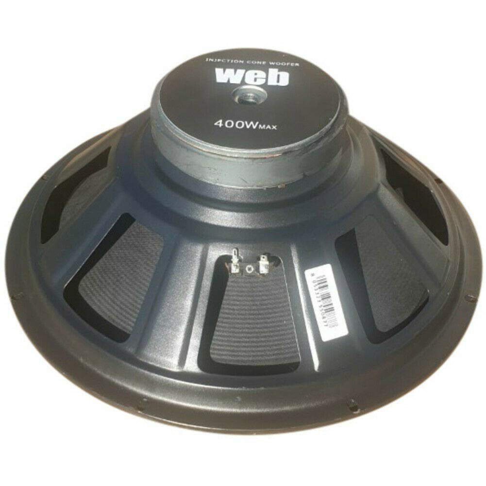 WEB W-158 woofer diffusore medio basso da 38,00 cm 380 mm 15" da 200 watt rms 400 watt max impedenza 8 ohm sensibilita' 93 db 1 pezzo auto casa