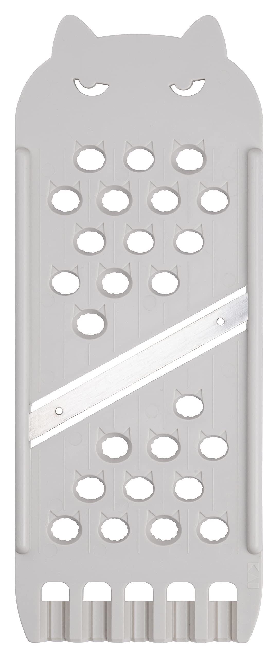 Kai Corporation DH2735 Nyammy Cat Slicer, Warm, Gray, Made in Japan