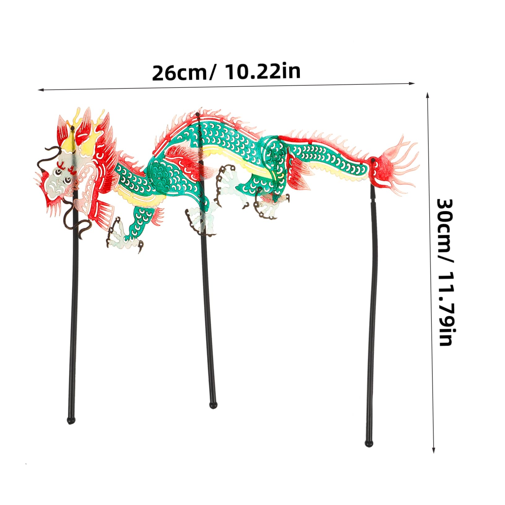 Gogogmee DIY Dragon Marionette Puppet Traditional Chinese Shadow Plaything Lightweight Boys and Girls Toy Random Style