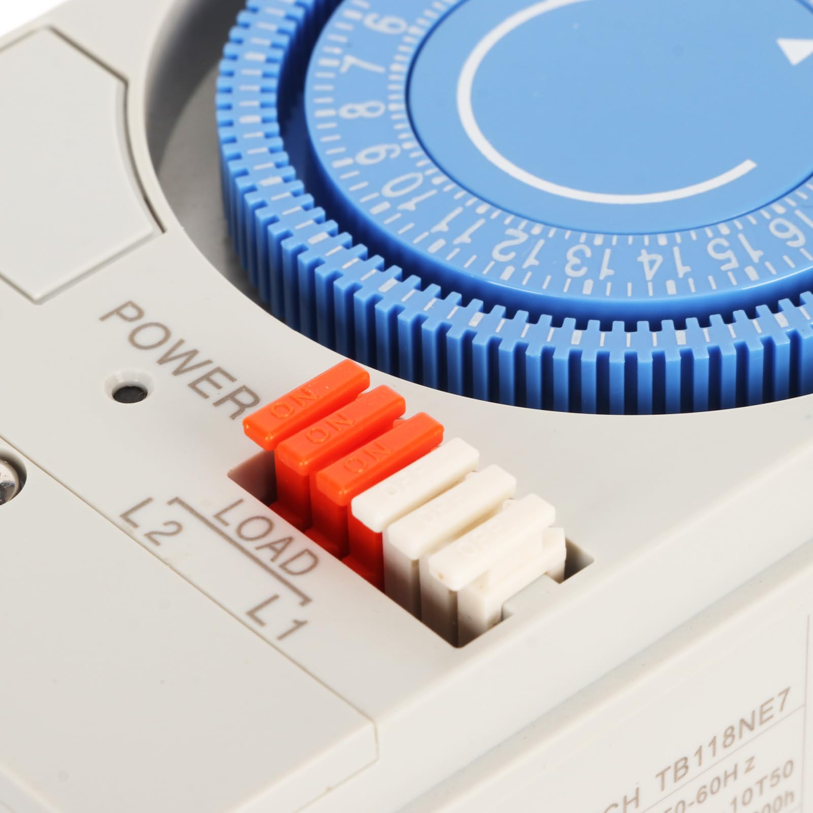 BORDSTRACT TB118N Mechanischer Zeitsteuerungsschalter, 15 Minuten minimaler mechanischer Timer 100 240 V AC für die Heimküche im Freien