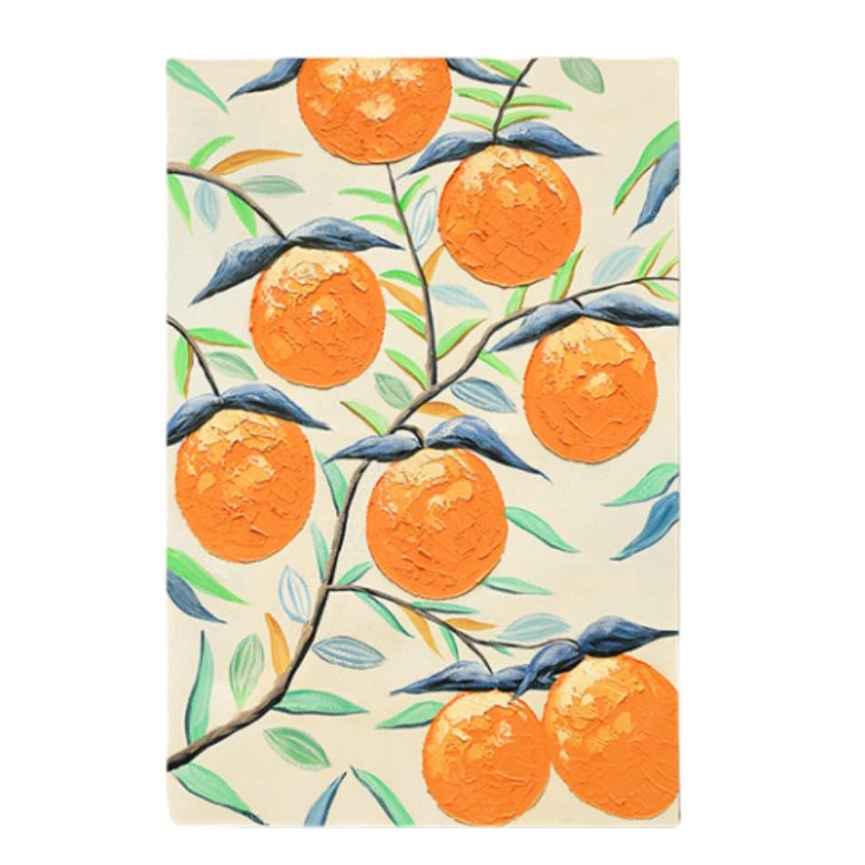 Peinture à l'huile sur toile avec kakis, cadeau idéal pour décoration de pendaison de crémaillère
