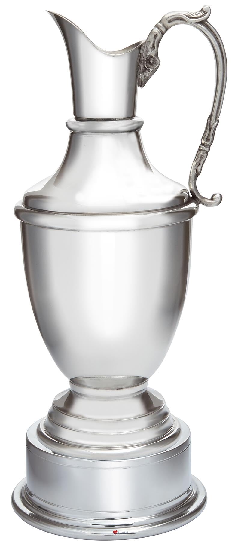 Trofeo de Golf Medio 240 mm Estaño Jarra de Clarete con Zócalo Separado Brillante Pulido Finalizar Accesorios para Golf Posibilidad de Grabar