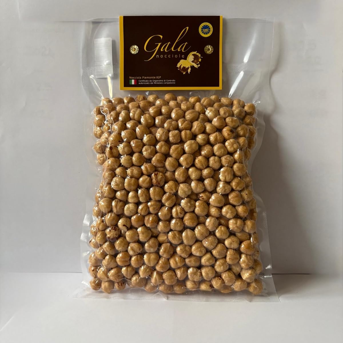 Gala Nocciole - Nocciole Piemonte IGP 500 g, Italiane Premium, Frutta Secca Naturale, Ricche di Gusto, Ideali per Dolci e Snack