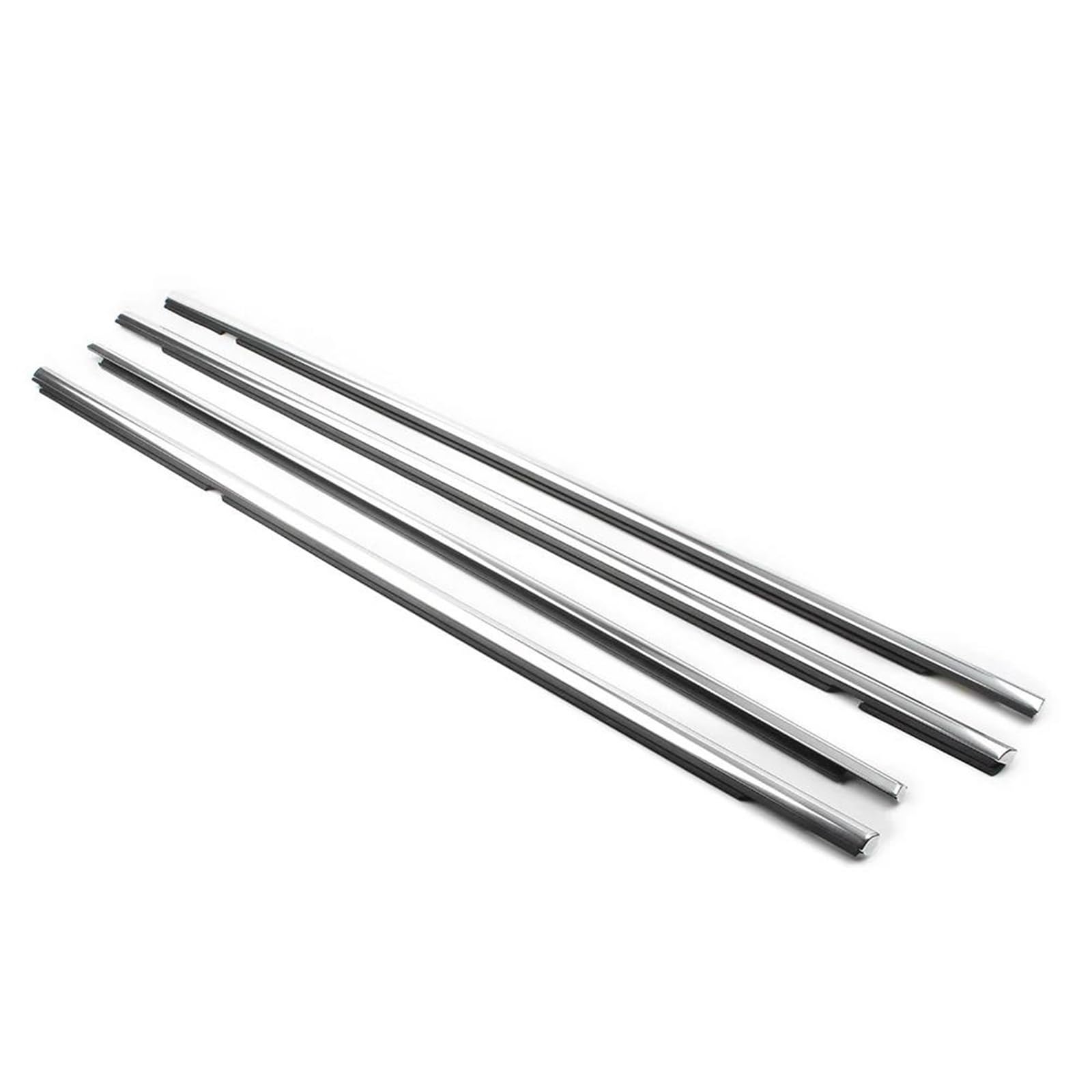 Zapora One Color Chrome Car Door Window Seal Belt Molding Outside Weatherstrip Moulding Trim For Vw For Golf Sportsvan Am1 An1 4Pcs/Set