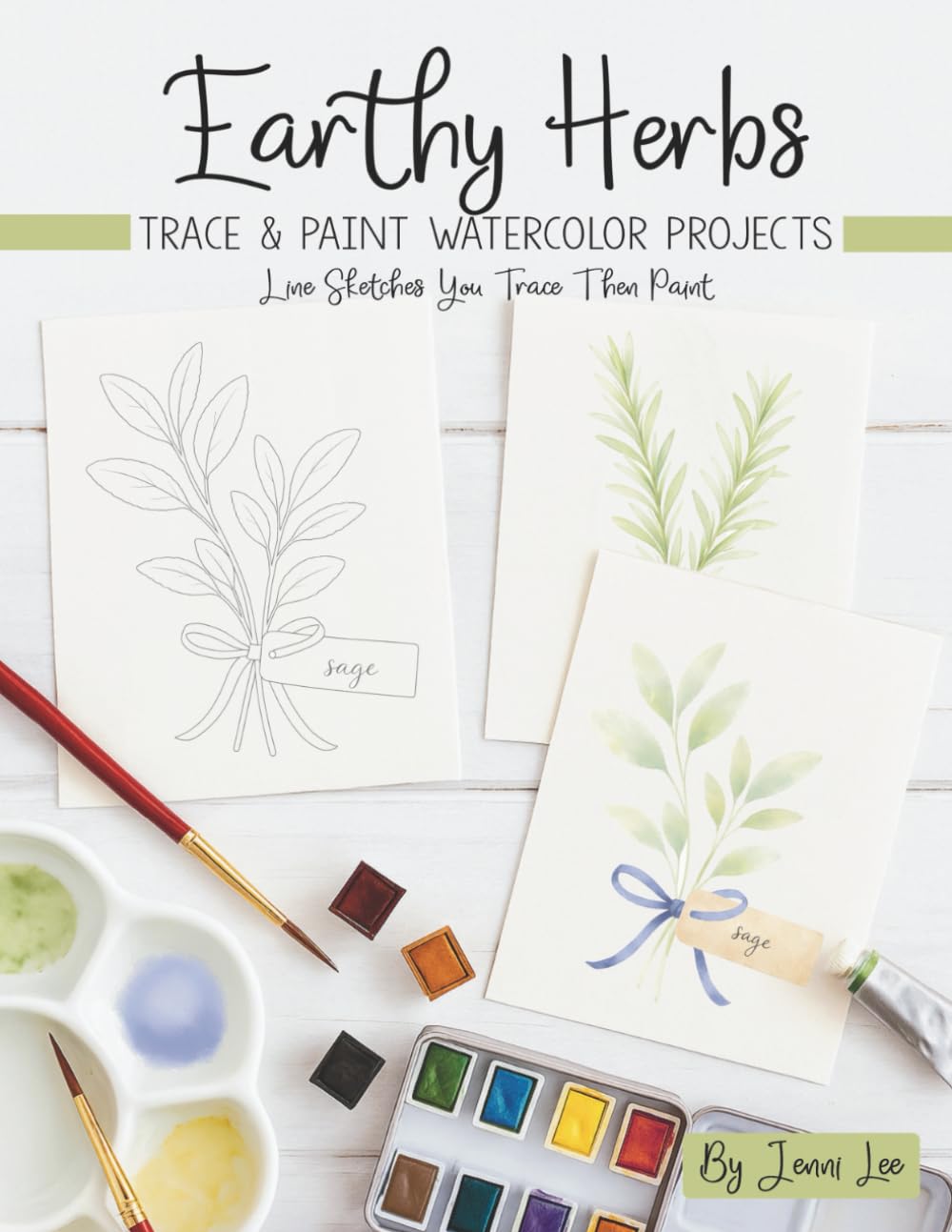 Earthy Herbs: Trace and Paint Watercolor Projects (Watercolor Trace and Paint Projects)