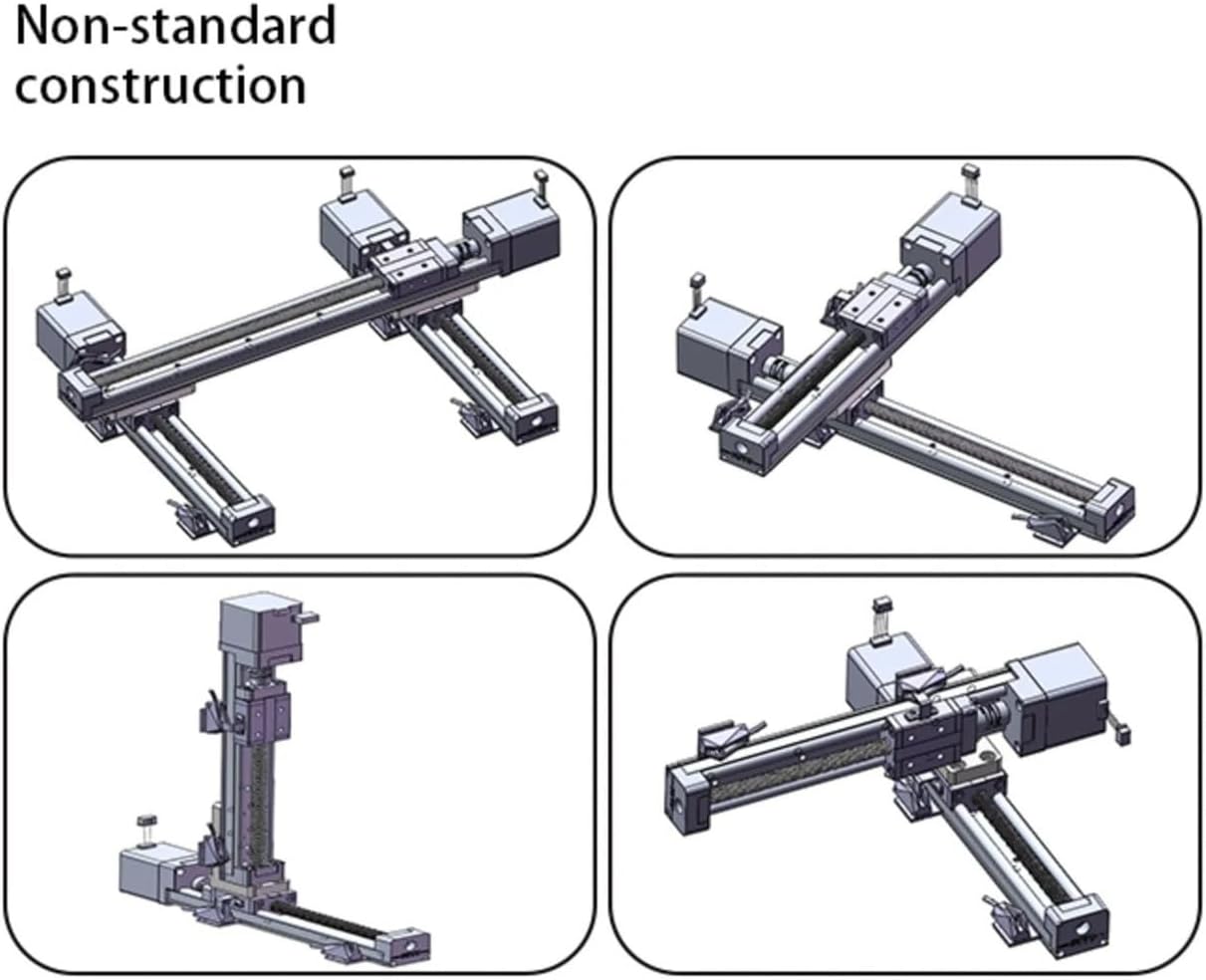 FSK30J 50~500mm Mini Linear Motion Actuator Ball Screw Guide Rail CNC Stage Slide Table(Tr8-4 Nema 14,150mm)