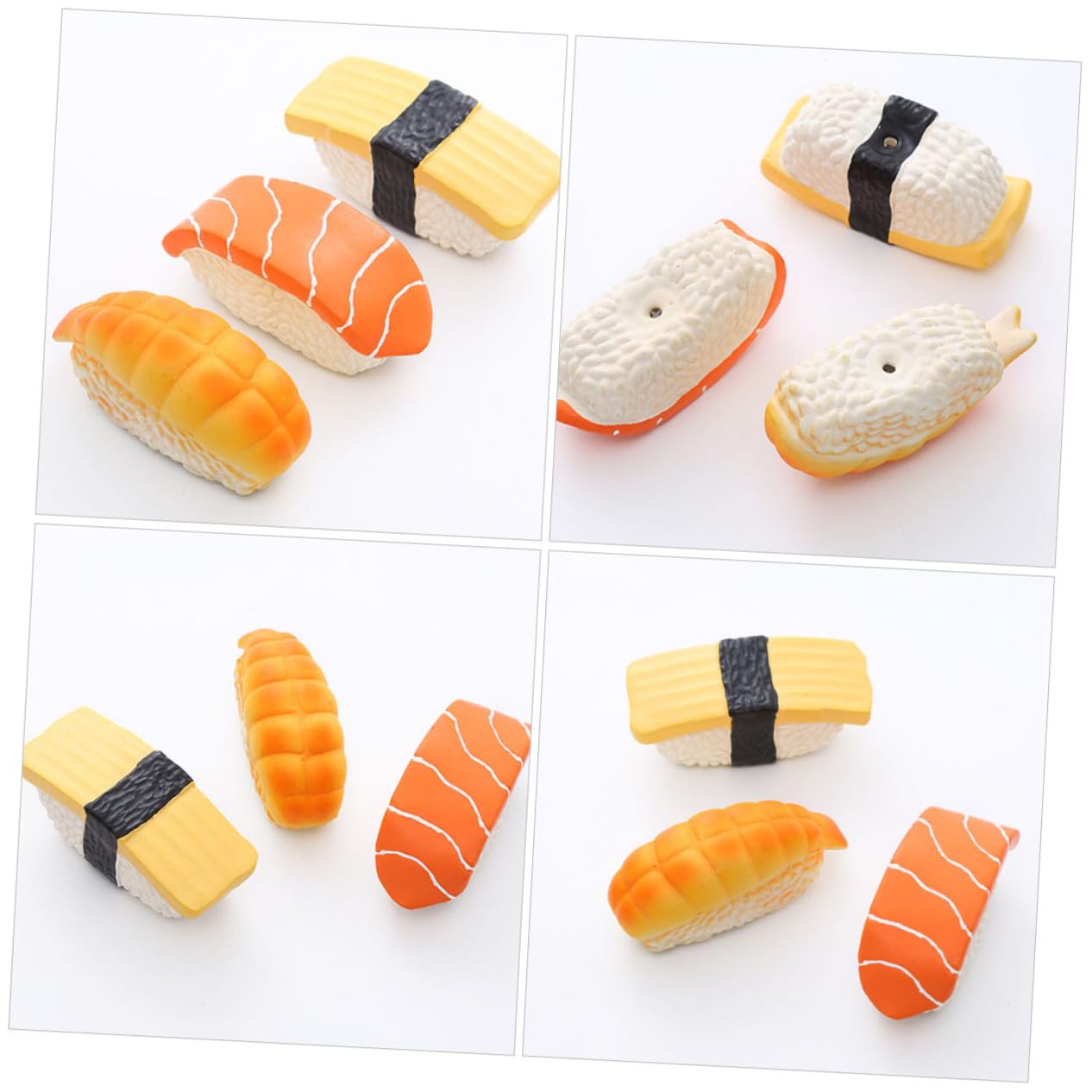 SUPVOX 9piezas Juguetes Interactivos para Perros Forma De Sushi Masticables De Natural para Cachorros Juguetes para Limpieza y Entretenimiento Canino