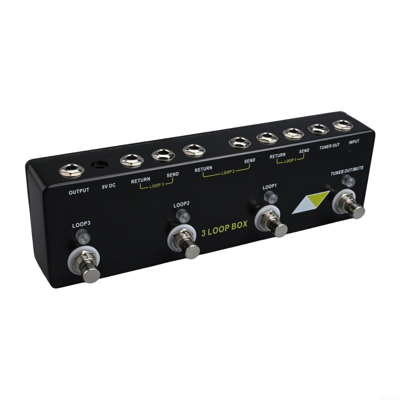 Pedale Looper per Chitarra MOSKYAUDIO con 3 tracce loop indipendenti, True Bypass e Tuner Mute per performance dal vivo e registrazione, guscio in metallo