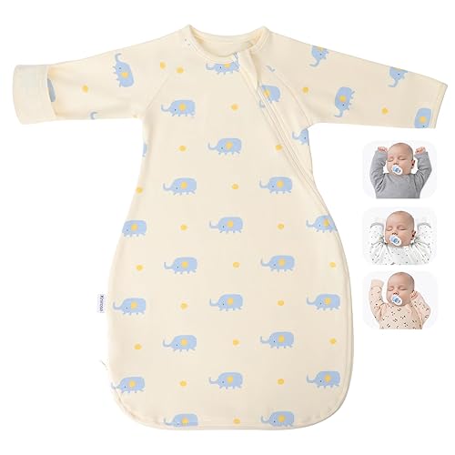 Saco de transición para envolver con brazos arriba y mangas, puños de manopla, cremallera de 2 vías, manta autolesajante para recién nacidos, calma disponible en Yaxa Colombia