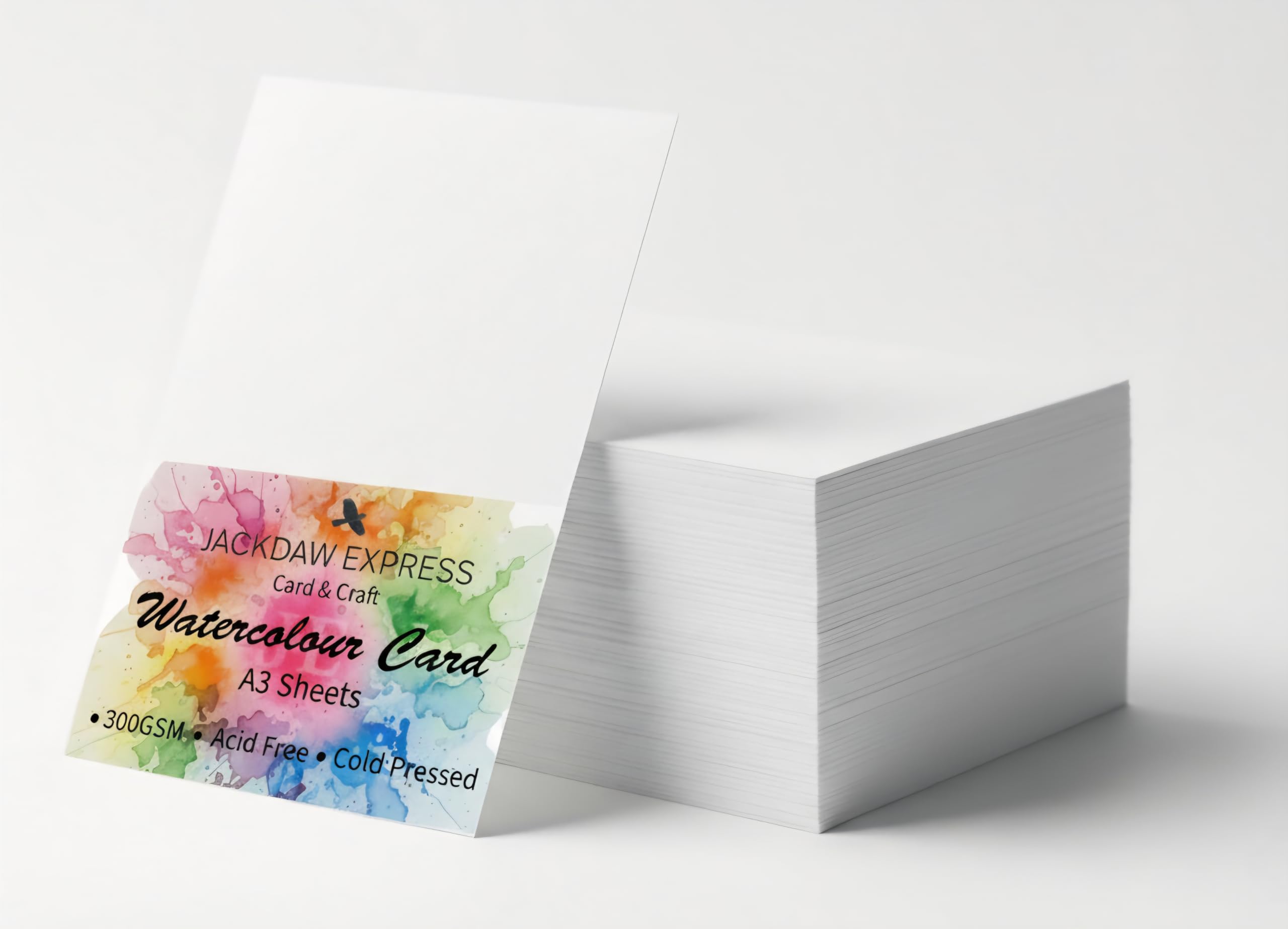 Watercolour Card Smooth White & Premium White 300gsm A3 A4 A5 A6 + Other Sizes (A3 x 10 Sheets AM531)