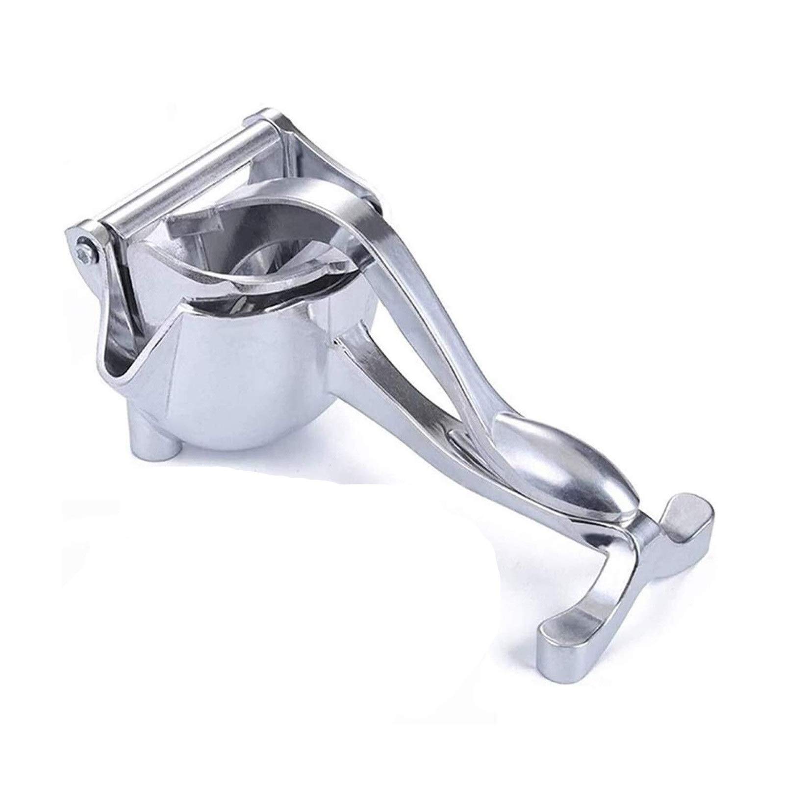 Manuelles Entsafter Hand Squeezer Handheld Heavy Duty Press Citrus Juicer Zitrone Lime Orange Apfelsaft Limonade Cocktailsaft (Color : Bright Silver)