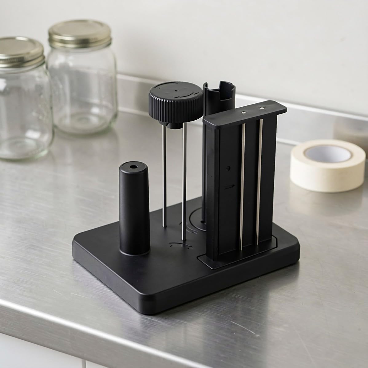 Manual Label Peeler for Seal Stickers, Black Plastic Desktop Dispenser